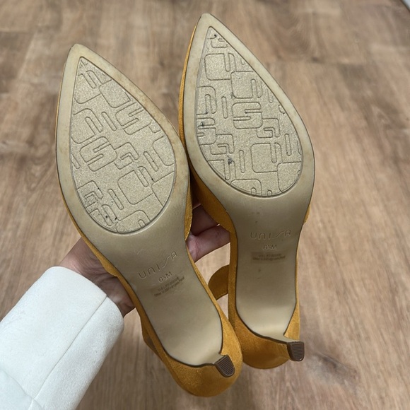 UNISA | Yellow Suede Slingback Heels - Picture 6 of 6